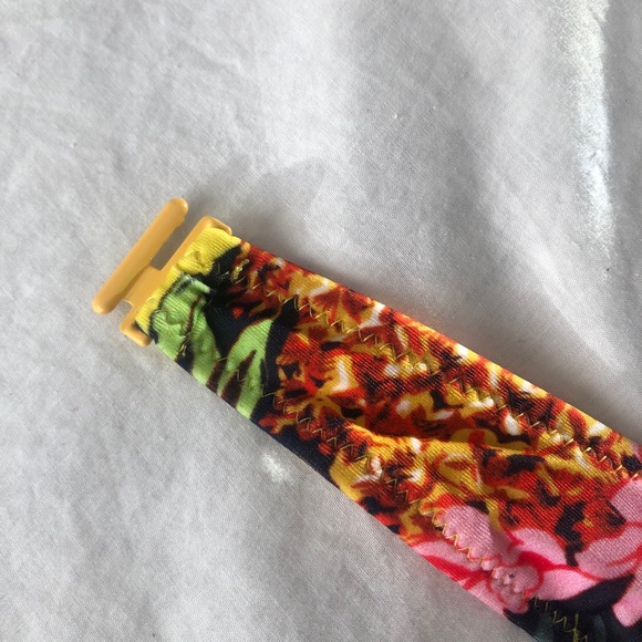 Zara yellow print cut-out bathing suit - Picture 4 of 5